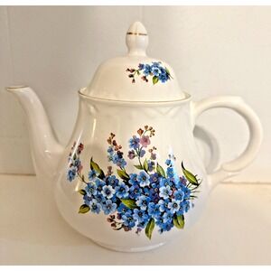 Vintage Arthur Wood & Son Staffordshire England Floral Tea Pot #6715